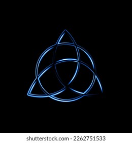 Ilustración vectorial aislada del signo mágico con efecto neón.
