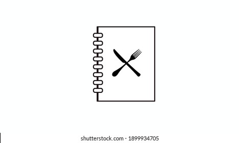 Vector Isolated Illustration of a Menu. Black and White Menu Icon