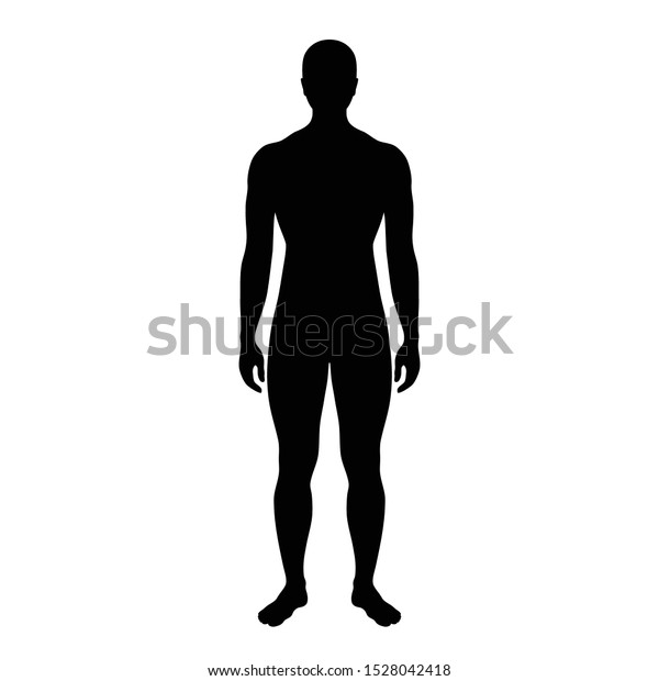 Vector Isolated Illustration Naked Man Silhouette Stock Vector Royalty My Xxx Hot Girl