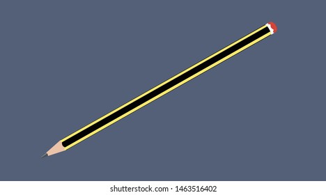 Vector Isolated Illustration of a Pencil