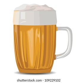 vector isolated illustration of a pint