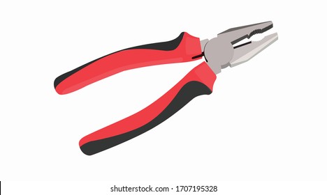 Pliers Illustration Includes Four Types Of Plyers With Red Handles Royalty  Free SVG, Cliparts, Vectors, and Stock Illustration. Image 11004801.