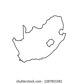 map of South Africa.eps Royalty Free Stock SVG Vector