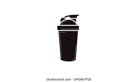 Vector Isolated Illustration of a Potein Shaker. Protein Shaker Icon
