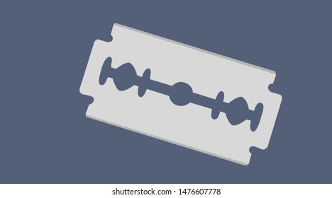 Vector Isolated Illustration of a Razor Blade