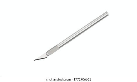 Vector Isolated Illustration of a Scalpel