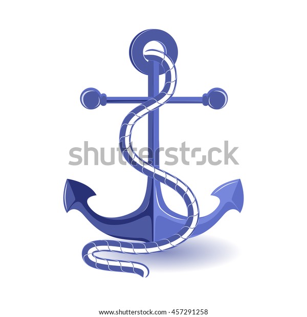 Vector Isolated Illustration Sea Ship Anchor Stock Vector Royalty Free