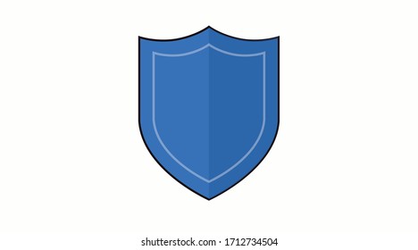 Vector Isolated Illustration of a Shield Icon