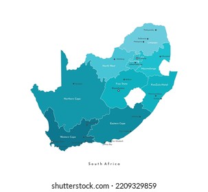 Vector Isolated Illustration Political Map African Stock Vector ...