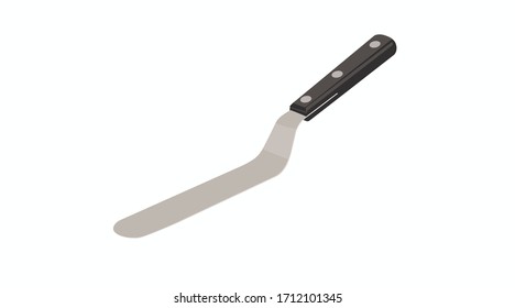 Vektorillustration Einzelne Illustration einer Spatula