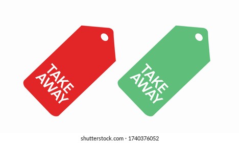 Vector Isolated Illustration of a Take Away Icon