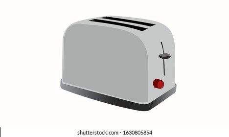 Vector Isolated Illustration of a Toaster