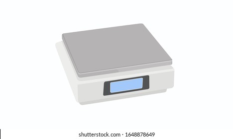 Vector Isolated Illustration of a Weighing Scale