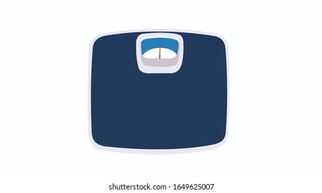 Vector Isolated Illustration of a Weighing Scale