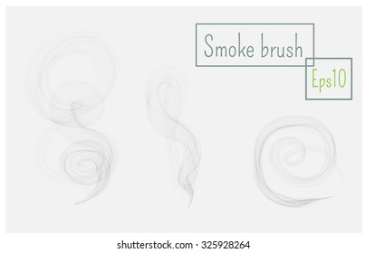 Vector isolated image of smoke.