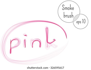 Vector isolated image of smoke. Vector brush.