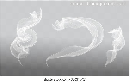 Vector Isolated Image Of Smoke. Vector Brush.