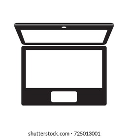 Vector isolated laptop