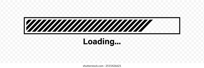 Vector isolated Loading bar icon