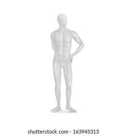Vector Isolated Male Mannequin