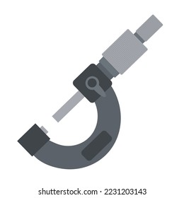 El vector aislado del micrómetro es la medición del equipo. el micrómetro utiliza el objeto de medición en el diseño mimo. micrometros por fábrica de ingeniería medir el concepto de equipo de micrómetro