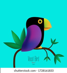 vector isolated minimalism tocan bird 