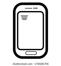 icono de teléfono móvil aislado vectorial