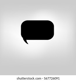 Vector isolated moder banner icon bubble speesh illustration