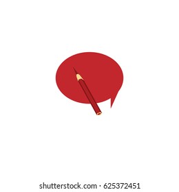 Vector isolated moder banner icon bubble speesh illustration