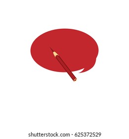 Vector isolated moder banner icon bubble speesh illustration