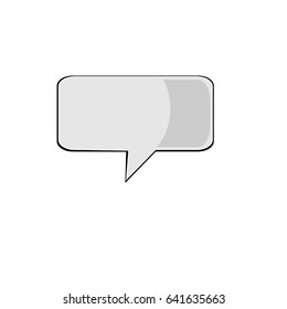 Vector isolated moder banner icon bubble speesh illustration