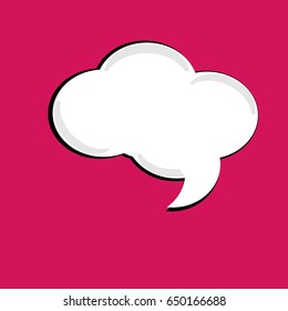 Vector isolated moder banner icon bubble speesh illustration