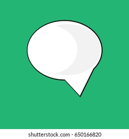 Vector isolated moder banner icon bubble speesh illustration