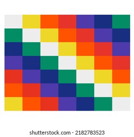Vector isolated multicolored rectangles pattern geometric abstraction in horizontal rectangle