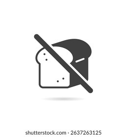 Vector Isolated No Bread Icon