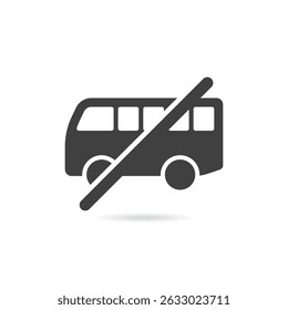 Vector aislado sin icono de autobús