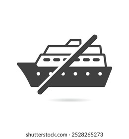 Vector aislado sin icono de crucero