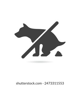 Vector Aislado Sin Icono De Caca De Perro