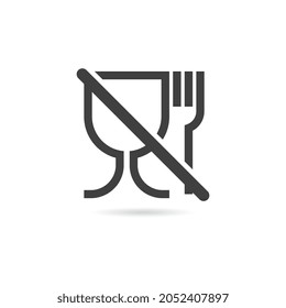 Vector Isolated No Food Grade Icon