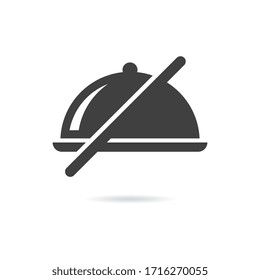 Vector Isolated No Food Icon