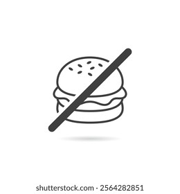 Vector Isolated No Hamburger Icon