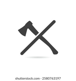 Vector Isolated No Hatchet Icon