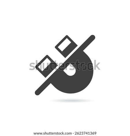 Vector Isolated No Magnet Icon