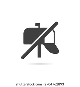 Vector Isolated No Mailbox Icon