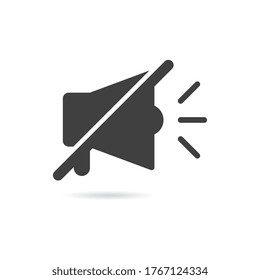 Vector Isolated No Megaphone Icon