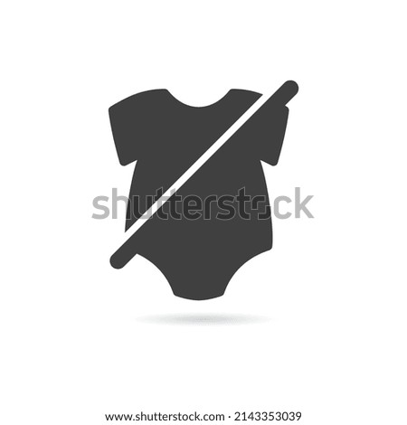 Vector Isolated No Onesie Icon