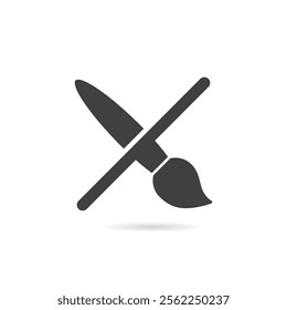 Vector Isolated No Paintbrush Icon