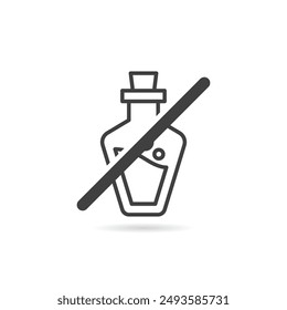 Vector Isolated No Potion Icon