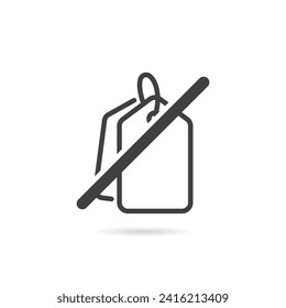 Vektorgrafik einzeln ohne Preis-Tag-Symbol