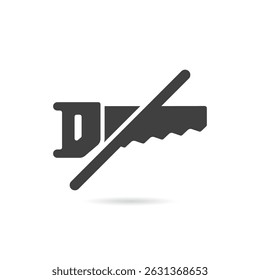 Vector Isolated No Saw Icon